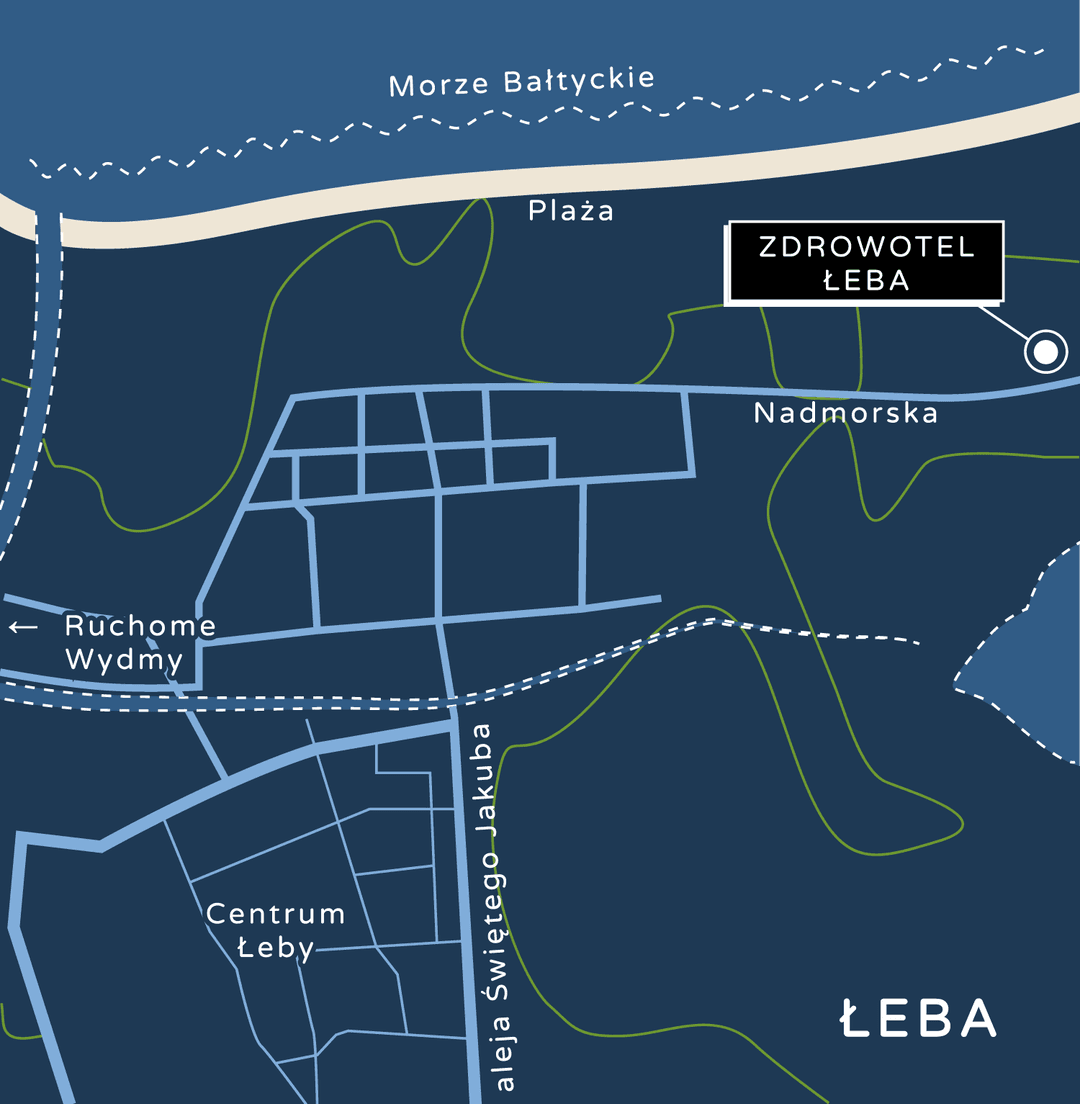 Mapa okolicy hotelu