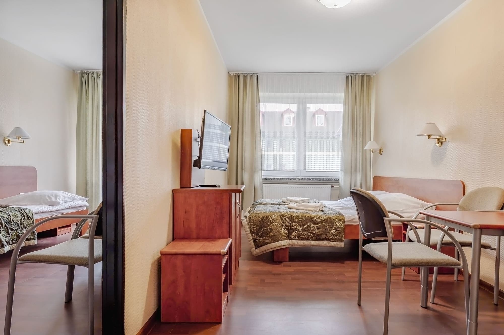 pokój studio podwójny zdrowotel sypialnia