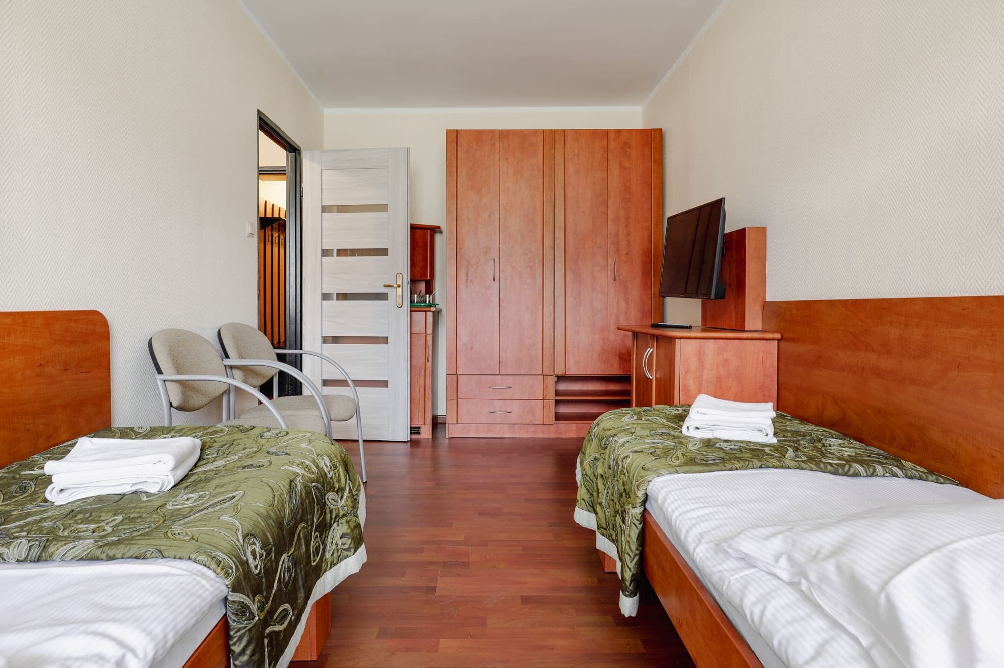 pokój studio podwójny zdrowotel sypialnia